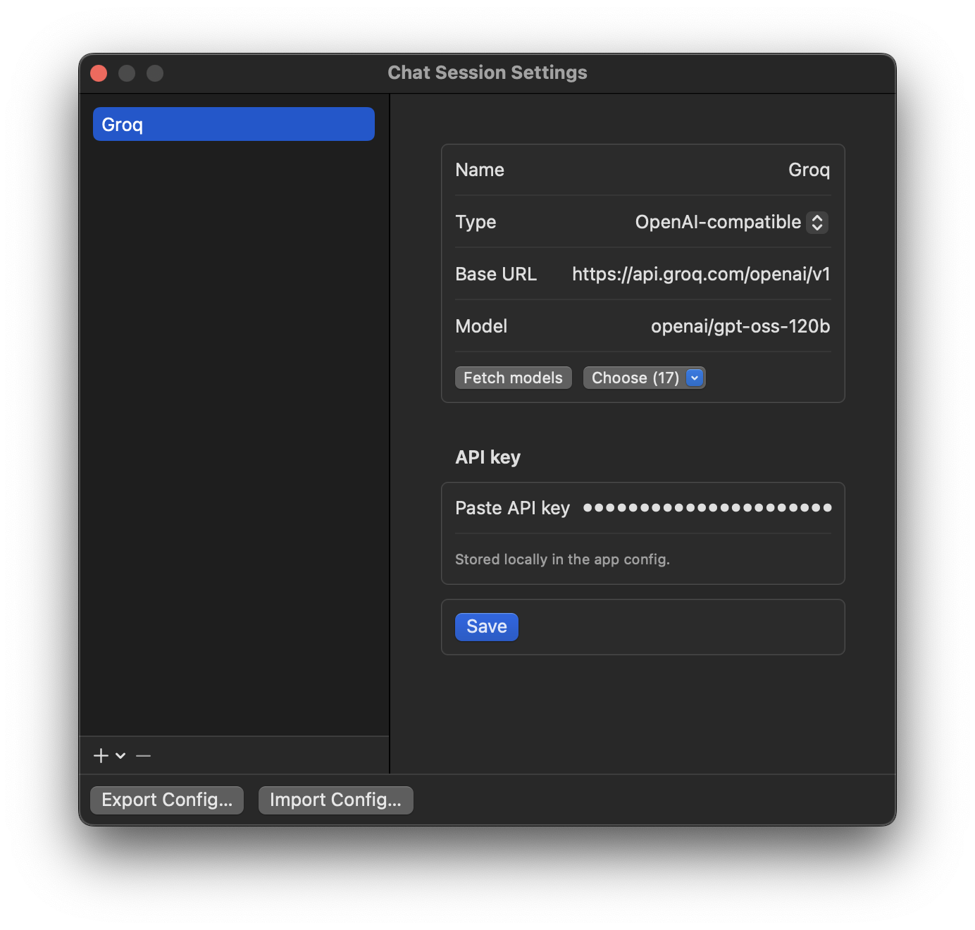 Chat Session - Conversation