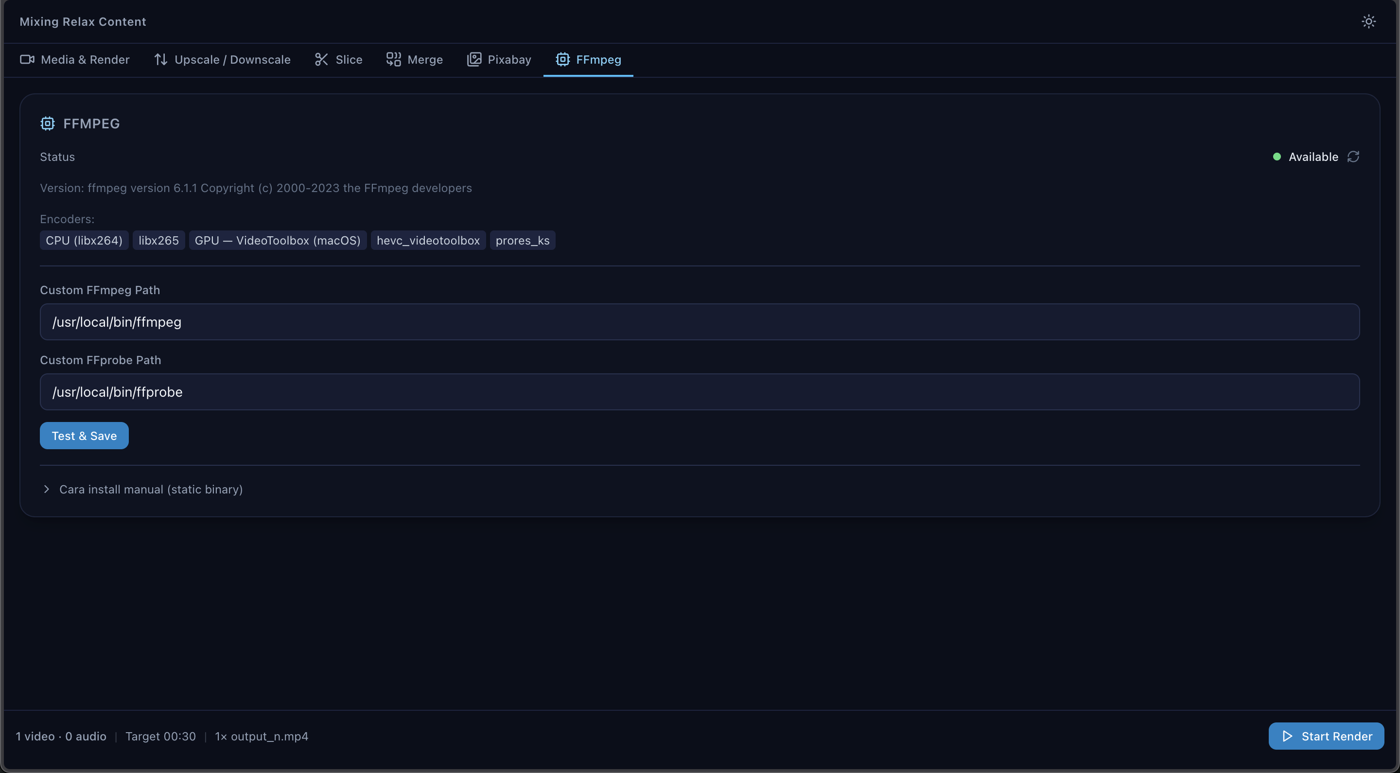 Mixing - FFmpeg Downloader